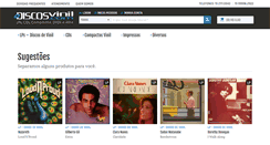Desktop Screenshot of discosvinil.com.br